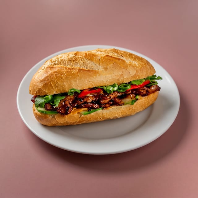 Grilled Pork Sandwich.