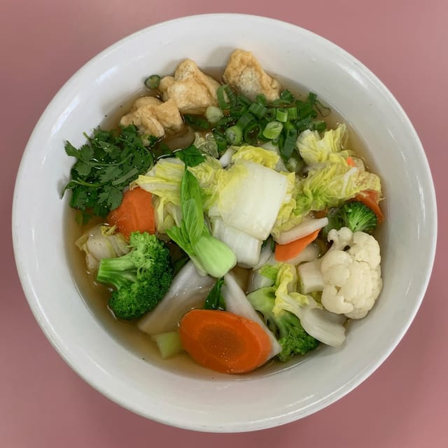 V2. Vegetarian  Noodle Soup.