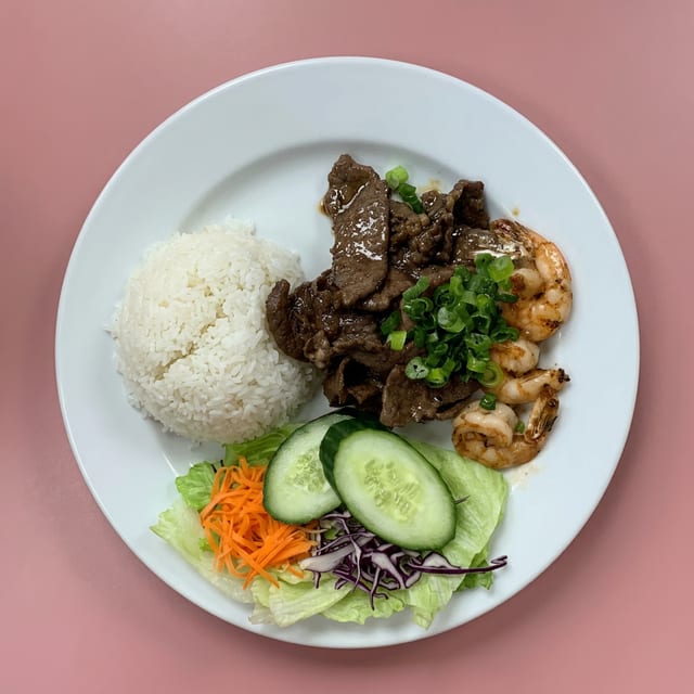 49. Com Tom, Bo Nuong.